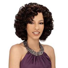 MILKYWAY QUE HUMAN HAIR BLEND WEAVE SPIRAL ROLL 3PCS